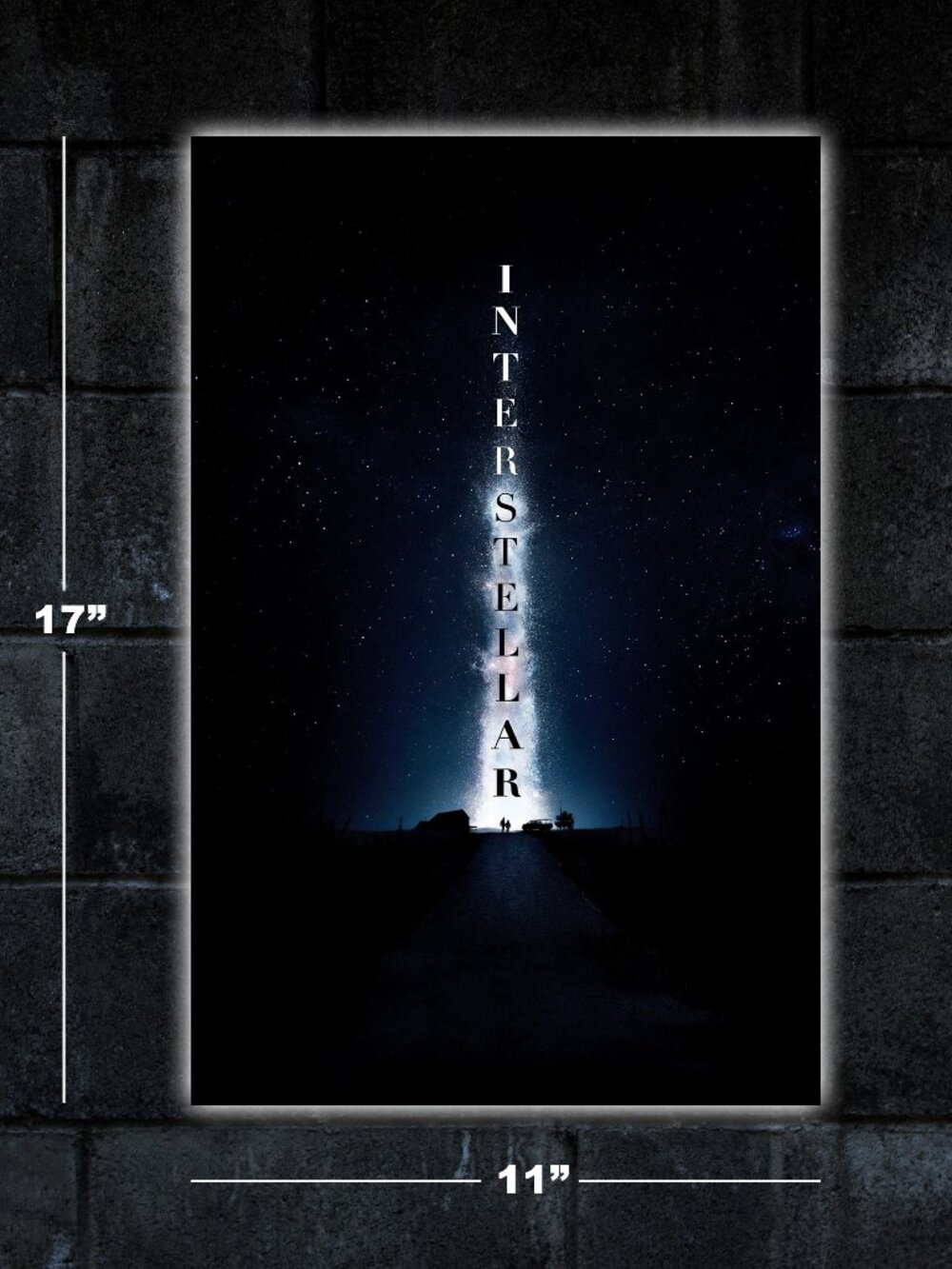 Interstellar movie psoter - 11x17 wall art print scifi space christopher nolan